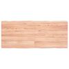 vidaXL Bordplate lysebrun 120x50x(2-4)cm behandlet heltre naturlig