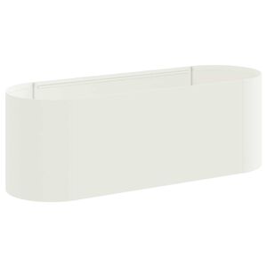 vidaXL Hevet Hagebed Hvit 120 x 40 x 40 cm
