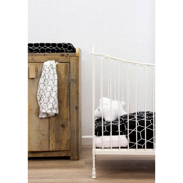 Noordwand Tapet Fabulous World Dots hvit og grå