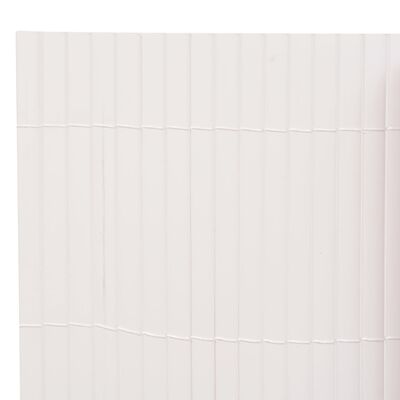 vidaXL Dobbelsidet hagegjerde 90x300 cm hvit