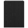 vidaXL Vegghengt skap 2 pcs Svart Eik 69,5 x 34 x 90 cm Konstruert tre