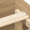 vidaXL Sengeramme uten madrass artisan eik 135x190 cm konstruert tre
