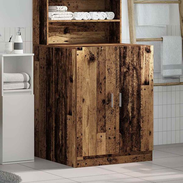 vidaXL Vaskemaskinskap gammelt tre 70,5x71,5x91,5 cm