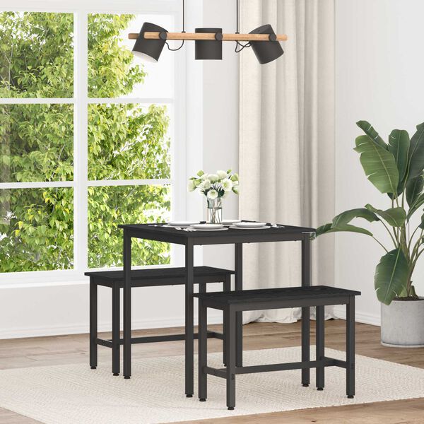 vidaXL Spisebord METALL