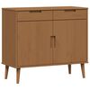 vidaXL Serviesskap MOLDE Karamell 90 x 40 x 80 cm