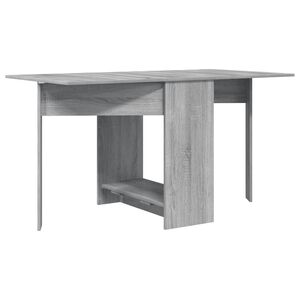 vidaXL Spisebord 138 x 70 x 73,5 cm Konstruert tre Gr&aring; Sonoma