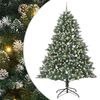 vidaXL Kunstig juletre gr&oslash;nn 240 cm PVC og plast og st&aring;l