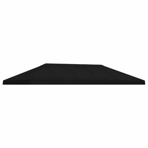 vidaXL Hagepaviljong kanopydeksel 6 x 3 m Svart Polyester 190