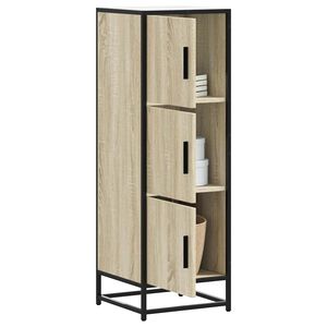 vidaXL Highboard sonoma eik 35,5x35x106,5 cm konstruert tre og metall