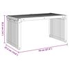 vidaXL Hagesidebord Brun 70 x 37.5 x 35.5 cm Heltre teak