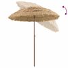 vidaXL Strandparasol Brun Ø 160 x 196 cm Stål