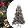 vidaXL Kunstig juletre med 150 LED gr&oslash;nn 120 cm PVC og plast og st&aring;l