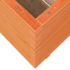vidaXL Plantekasse voksbrun 70x70x72 cm heltre furu
