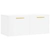 vidaXL Veggskap hvit 80x36,5x35 cm konstruert tre
