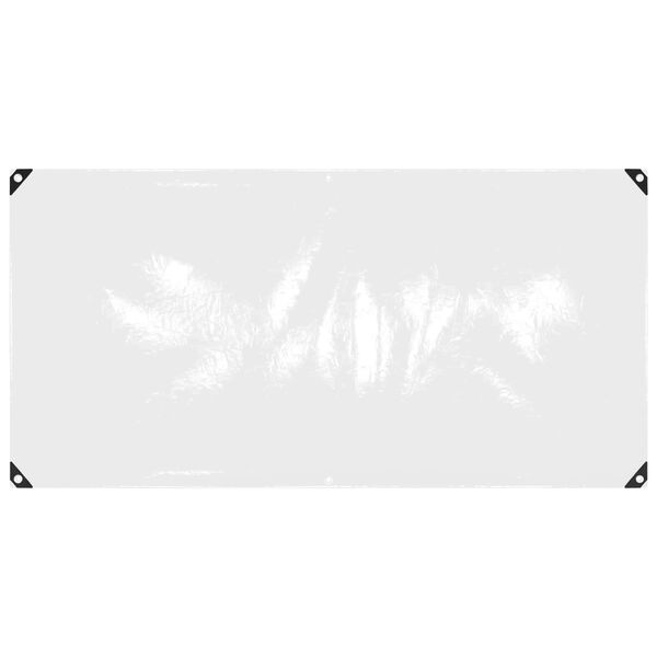 vidaXL Presenning med &oslash;yer Gjennomsiktig 1 x 2 m Polyethylen