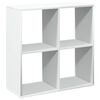 vidaXL Romdeler bokhylle hvit 69,5x29x69,5 cm konstruert tre