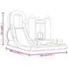 Happy Hop Hoppeslott med sklie og plaskebasseng 298x400x221 cm