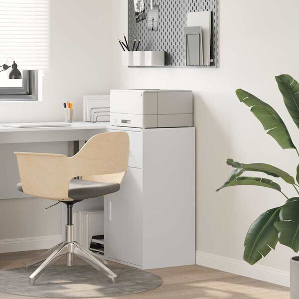 vidaXL Serviesskap med skuff Hvit 38 x 34 x 75 cm