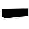 vidaXL TV-benksett 2 deler svart konstruert tre