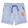 Barneshorts med snor bl&aring; melert 116