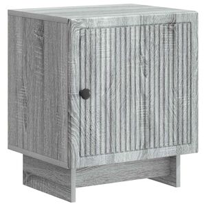 vidaXL Nattbordskap Gr&aring; sonoma 43 x 34,5 x 50 cm Konstruert tre