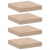 vidaXL Flytende hyller 4 stk 23x23,5x4 cm konstruert tre