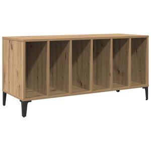 vidaXL Plateskap artisan eik 100x38x48 cm konstruert tre