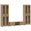 vidaXL TV-benksett FLORIN 3 pcs Artisan Eik Konstruert tre