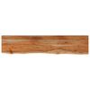 vidaXL Vegghylle 140x30x3,8 cm rektangul&aelig;r heltre akasie naturlig kant