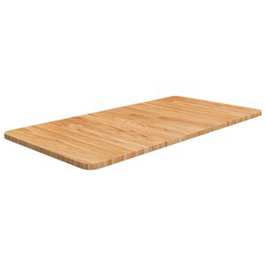 vidaXL Benkeplate til bad lysebrun 80x40x1,5 cm behandlet heltre