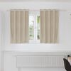 vidaXL Blendingsgardiner 2 pcs Krem 140 x 140 cm Fl&oslash;yel