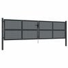 vidaXL Hageport antrasitt 400x125 cm st&aring;l