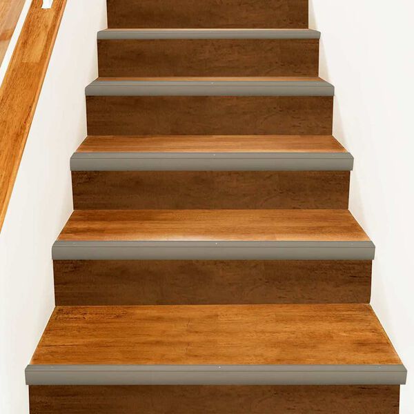 vidaXL Trappeneser 30 pcs champagne 67 x 3 x 2 cm Aluminium