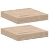 vidaXL Flytende hyller 2 stk 23x23,5x4 cm konstruert tre