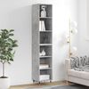 vidaXL Highboard betonggr&aring; 34,5x32,5x180 cm konstruert tre