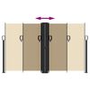 vidaXL Uttrekkbar sidemarkise beige 140x600 cm