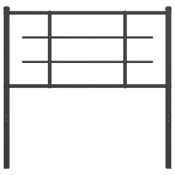 vidaXL Sengegavl i metall svart 100 cm