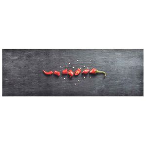 vidaXL Vaskbart kj&oslash;kkenteppe pepper 60x180 cm