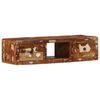vidaXL Veggmontert TV-benk 100x32x25 cm gjenvunnet heltre
