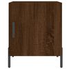 vidaXL Nattbord brun eik 40x40x50 cm konstruert tre