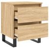 vidaXL Nattbord 2 stk sonoma eik 40x35x50 cm konstruert tre