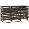 vidaXL Trippelt søppeldunkskur 210x75x121 cm malt heltre furu