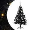 vidaXL Kunstig Forh&aring;ndsopplyst Juletre med 150 LED Svart 150 cm PVC