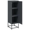 vidaXL Highboard antrasitt 36x39x123 cm stål