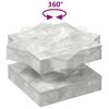 vidaXL Salongbord 360-graders roterbart betonggrå 50x50x34,5 cm