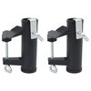 vidaXL Parasollklemmer for balkong 2 stk 25-38 mm st&aring;l