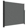 vidaXL Uttrekkbar sidemarkise antrasitt 180x500 cm