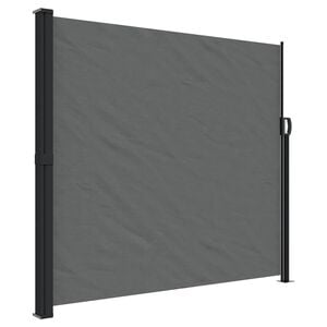 vidaXL Uttrekkbar sidemarkise antrasitt 180x500 cm