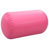vidaXL Oppbl&aring;sbar gymnastikkrull med pumpe 100x60 cm PVC rosa