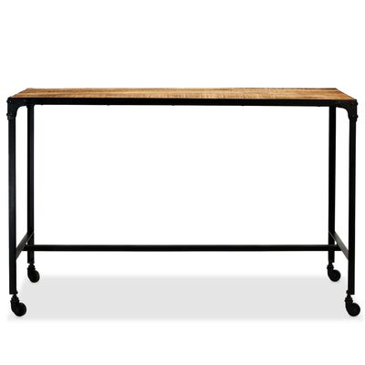 vidaXL Spisebord heltre mango og stål 120x60x76 cm